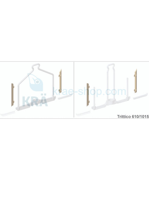 Raschietto laterale Bravo in metallo dell'agitatore della pentola per macchine per gelato Bravo Trittico 610/1015