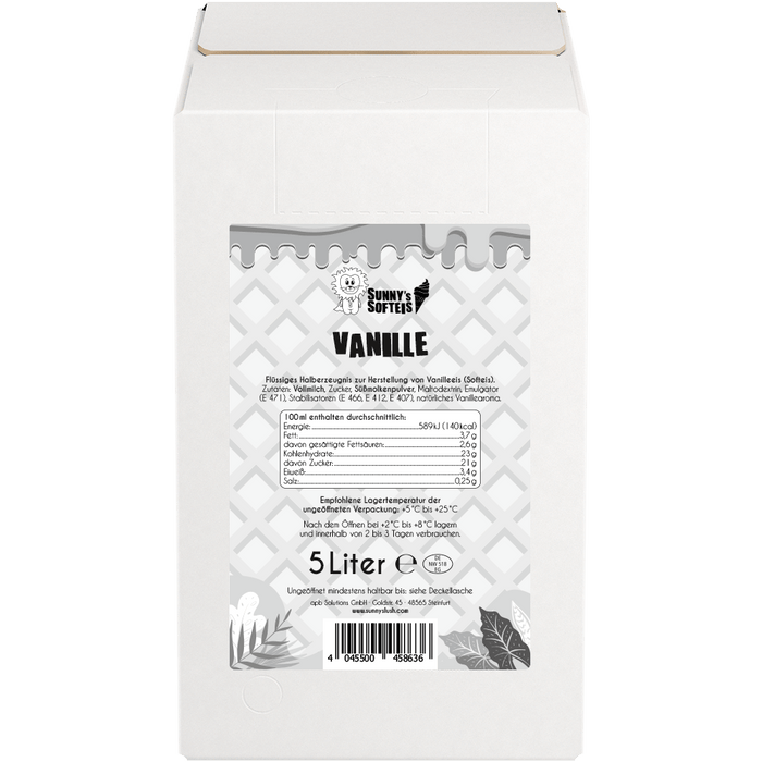 Sunny's Softeis Miscela liquida vaniglia e cioccolato – La formula semplice per un gelato perfetto - krae - shop.com