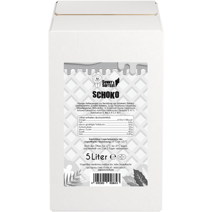 Sunny's Softeis Miscela liquida vaniglia e cioccolato – La formula semplice per un gelato perfetto - krae - shop.com